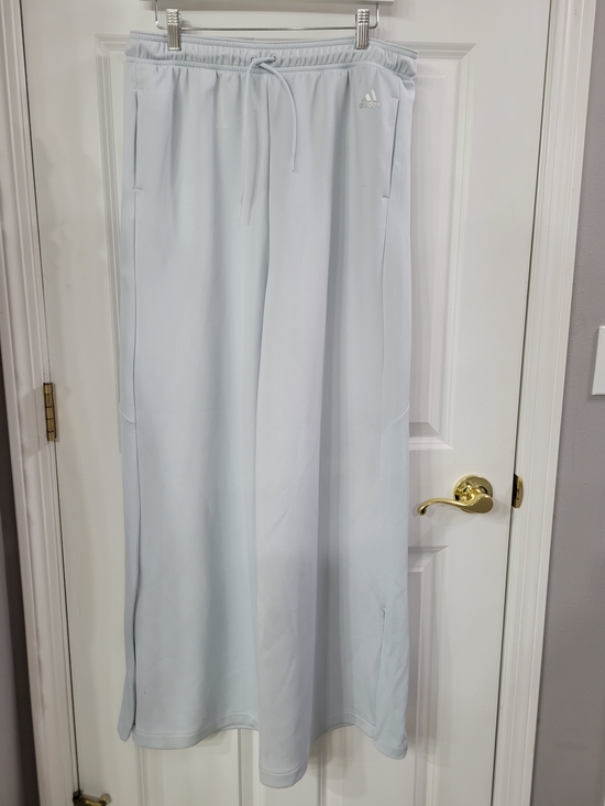 adidas Pants - adidas Wide Leg Track Pants in Light Blue